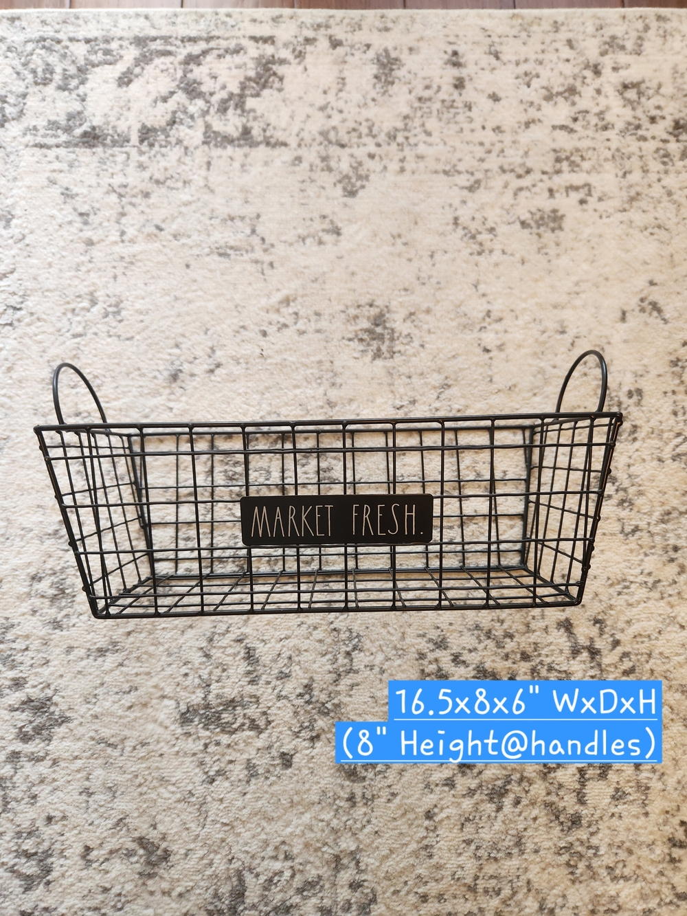 Black Wire Storage Basket